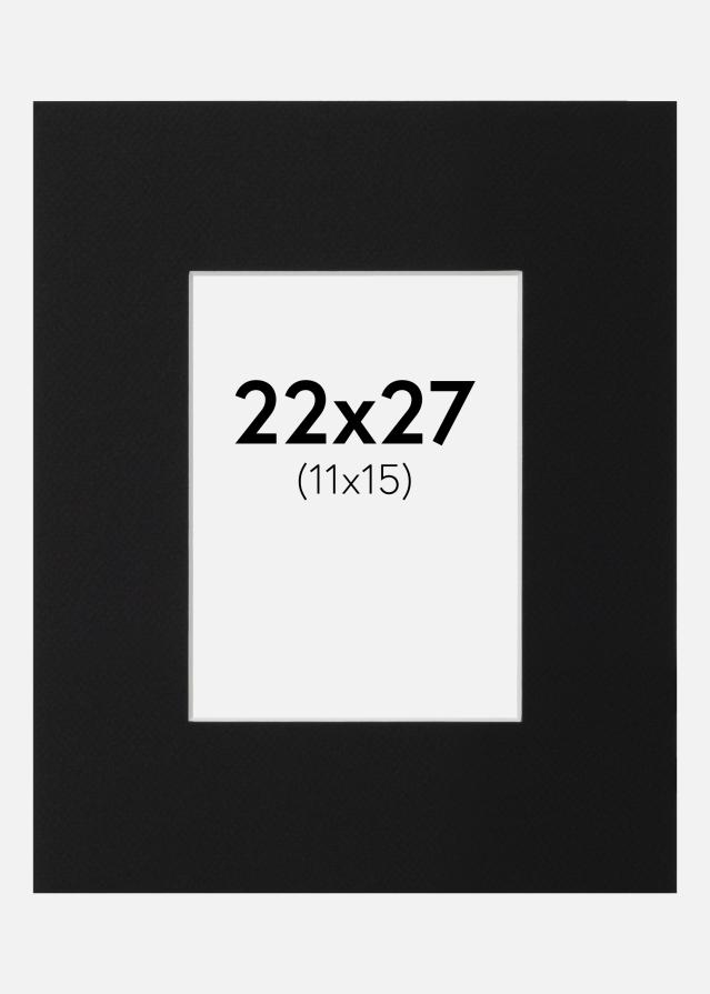 Paspartu Crni Standard (Bijela Jezgra) 22x27 cm (11x15)