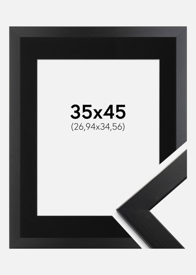 Okvir Trendline Crno 35x45 cm - Paspartu Crno 11x14 inches