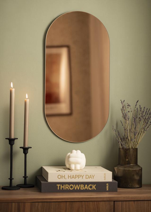 KAILA Ogledalo Ovalan Rose Gold 35x70 cm