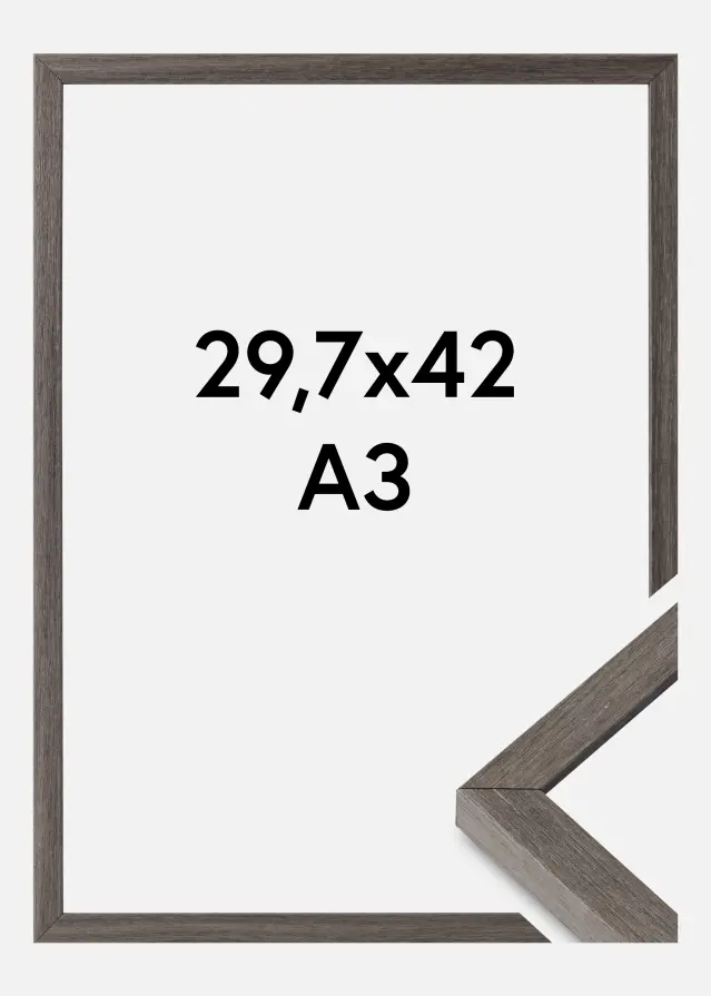 Okvir Ares Akrilno staklo Grey Oak 29,7x42 cm (A3)