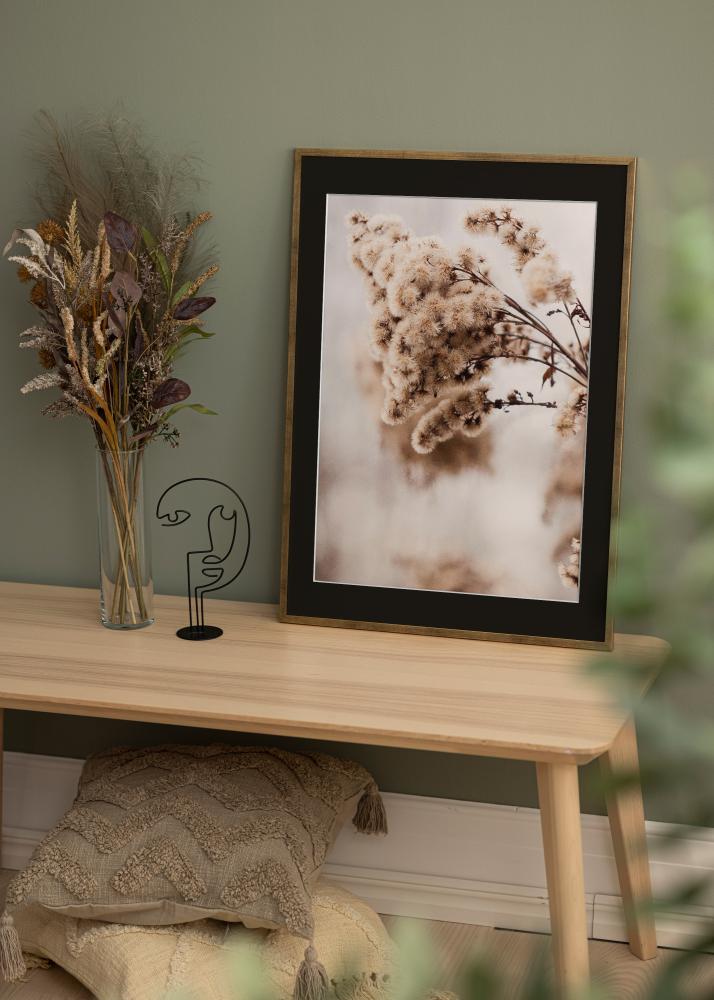 Okvir Galant Zlato 30x40 cm - Paspartu Crno 18x27 cm