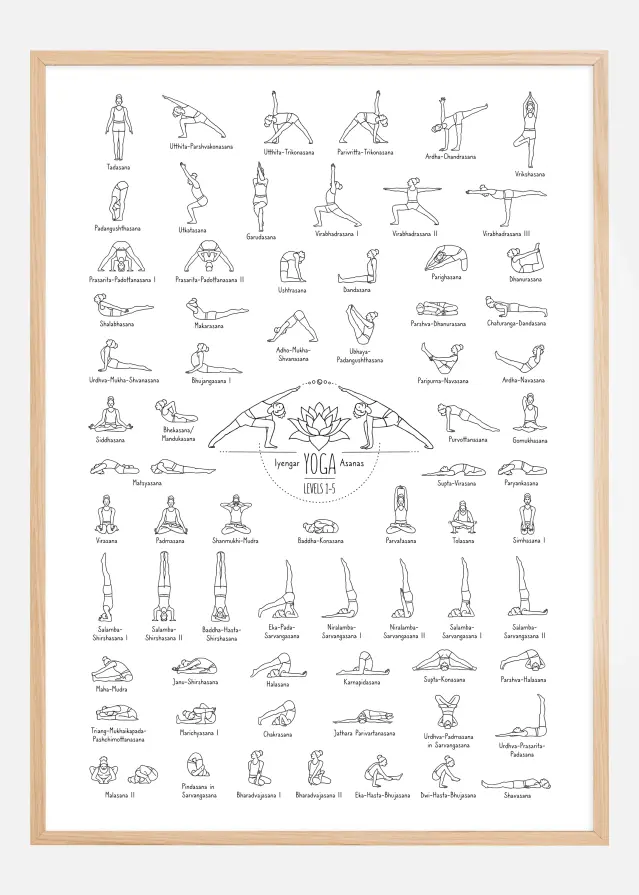 Yoga Black and White l Plakat