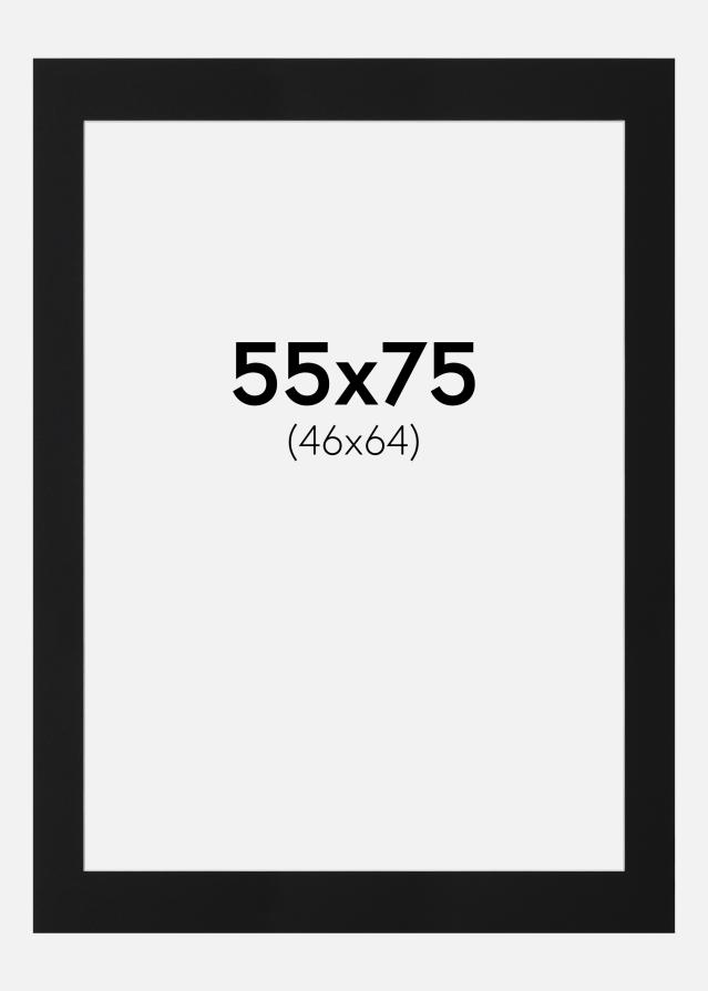 Paspartu Crni Standard (Bijela Jezgra) 55x75 cm (46x64)