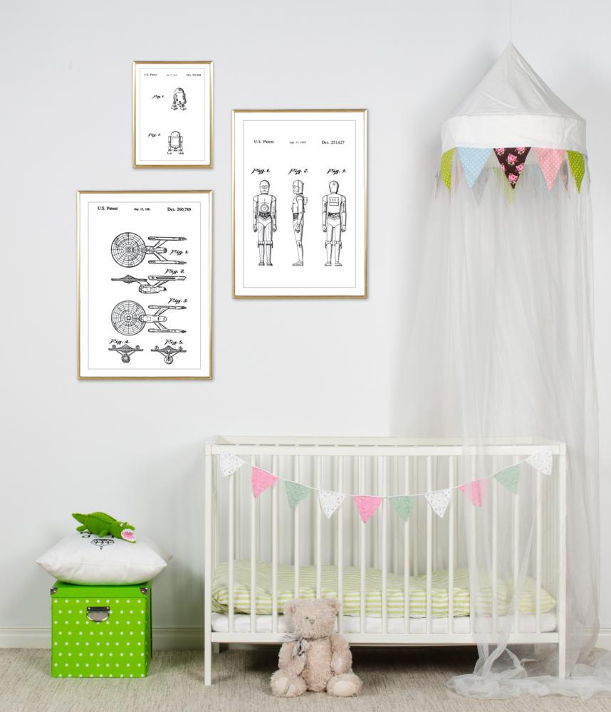 Patentni crtež - Star Trek - USS Enterprise Plakat