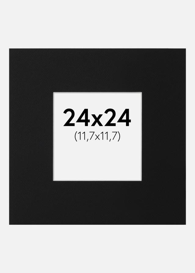 Paspartu Crni Standard (Bijela Jezgra) 24x24 cm (11,7x11,7)