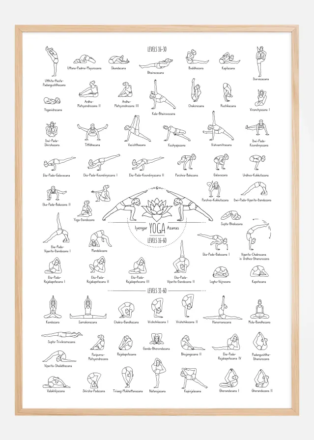 Yoga Black and White ll Plakat