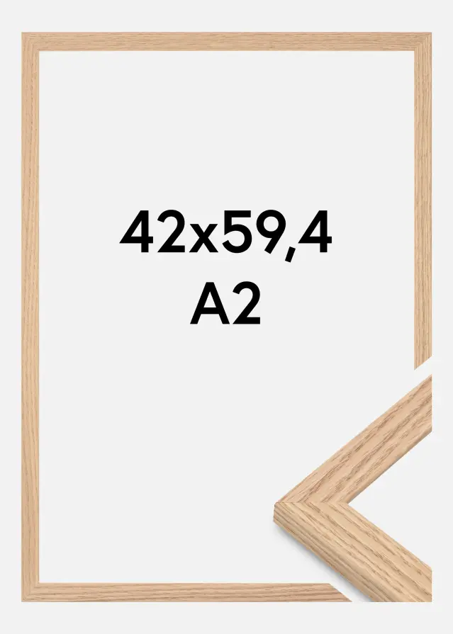Okvir Bezvremenski Akrilno staklo Puni hrast 42x59,4 cm (A2)