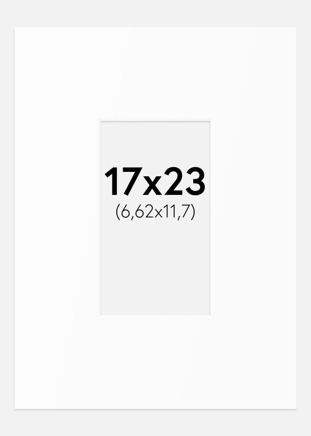 Paspartu Bijeli Standard (Bijela Jezgra) 17x23 cm (6,62x11,7)