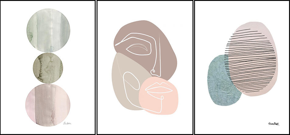 3 postera s grafičkim printovima - apstraktna umjetnost